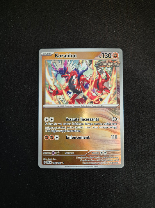 Carte Pokémon Koraidon Reverse 116/191 EV08 Étincelles Déferlantes