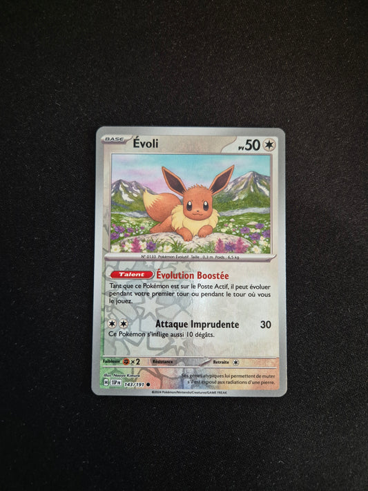 Carte Pokémon Evoli Reverse 143/191 EV08 Étincelles Déferlantes