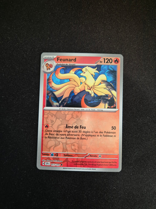 Carte Pokémon Feunard Reverse 017/191 EV08 Étincelles Déferlantes