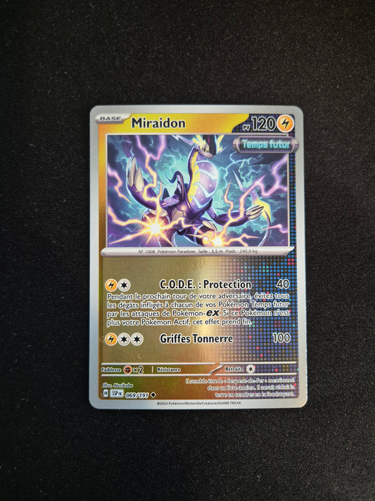 Carte Pokémon Miraidon Reverse 069/191 EV08 Étincelles Déferlantes
