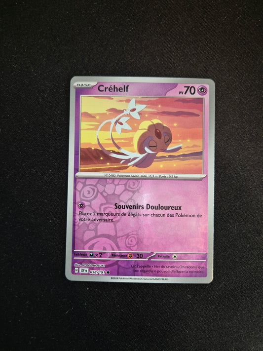 Carte Pokémon Créhelf Reverse 078/191 EV08 Étincelles Déferlantes