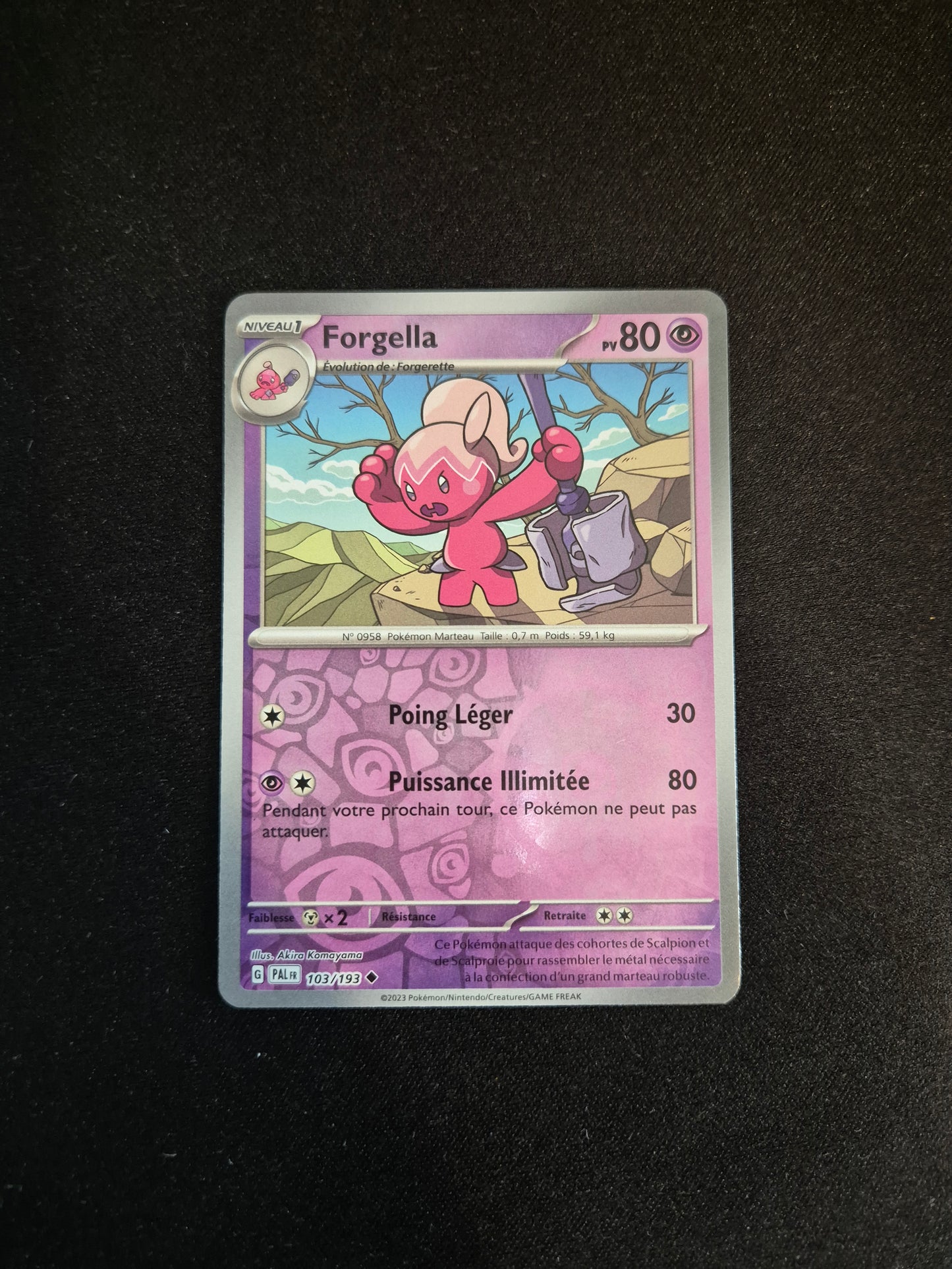 Carte Pokémon Forgella Reverse 103/193 EV02 Évolutions à Paldea