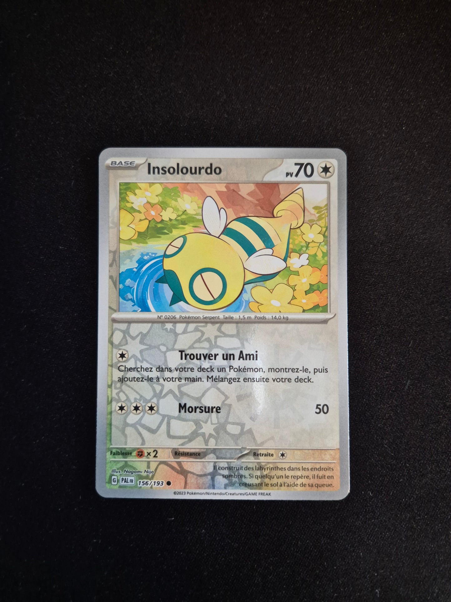 Carte Pokémon Insolourdo Reverse 156/193 EV02 Évolutions à Paldea