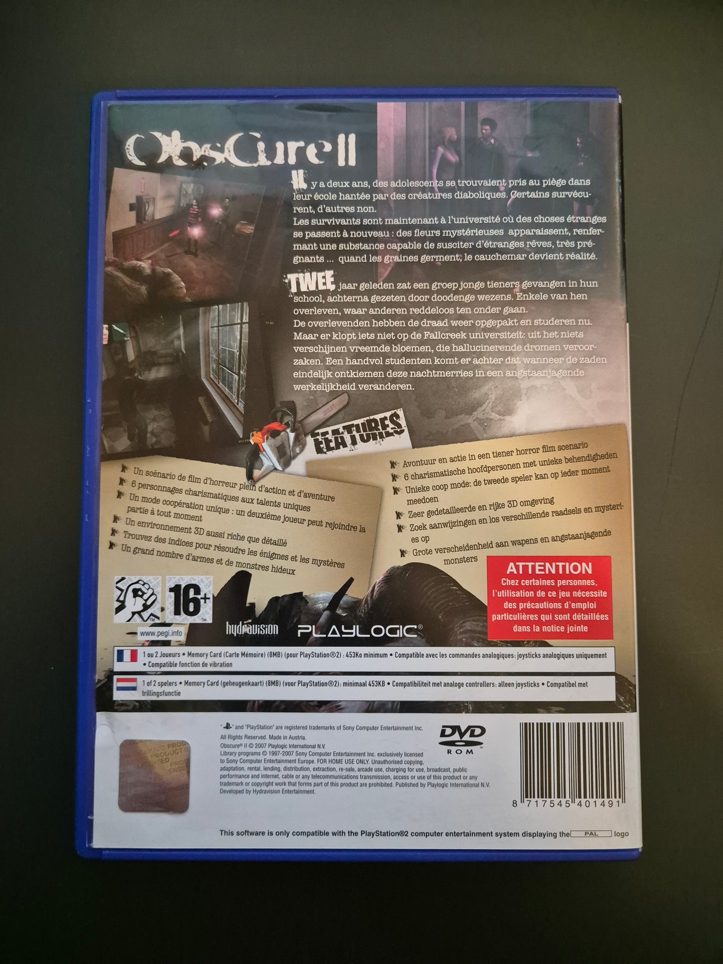 Obscur 2 Playstation 2 PAL FR - Occasion