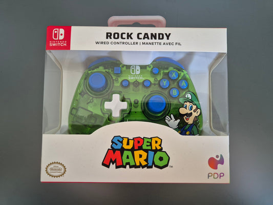 Nintendo Switch Rock Candy Wired Controller Luigi Lime