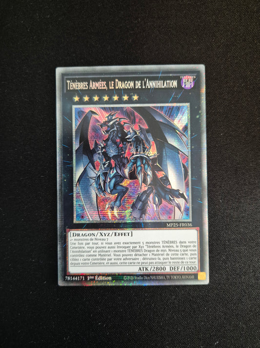 Carte Yu-Gi-Oh! Ténèbres Armées Le Dragon de l'Annihilation MP25-FR036 Starlight Rare