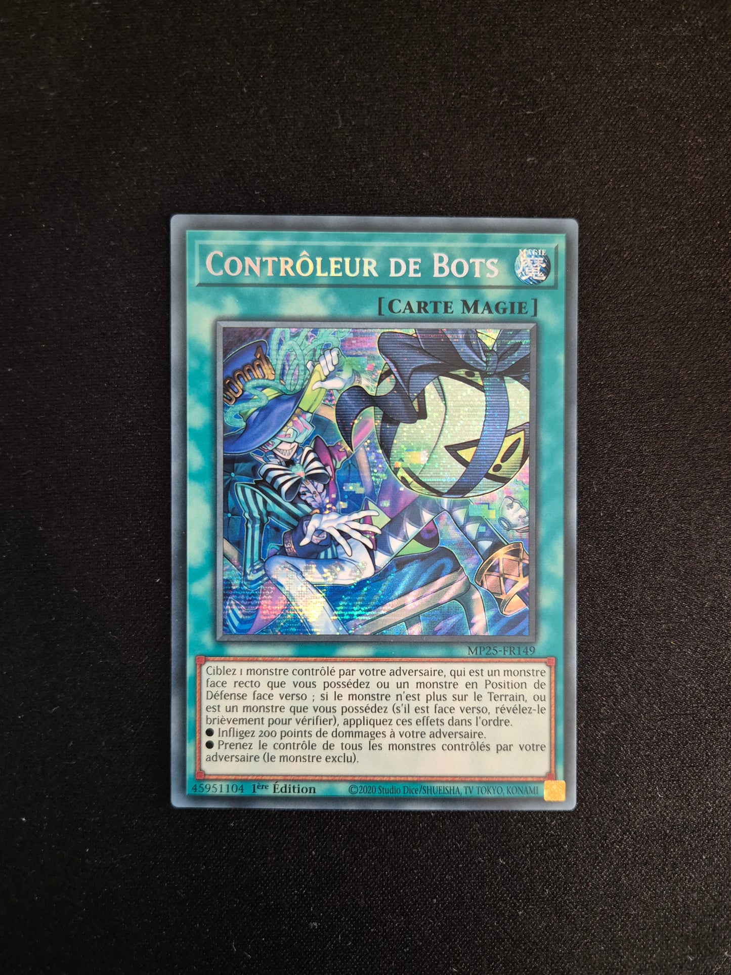 Carte Yu-Gi-Oh! Contrôleur de Bots MP25-FR149 Prismatique Secret Rare
