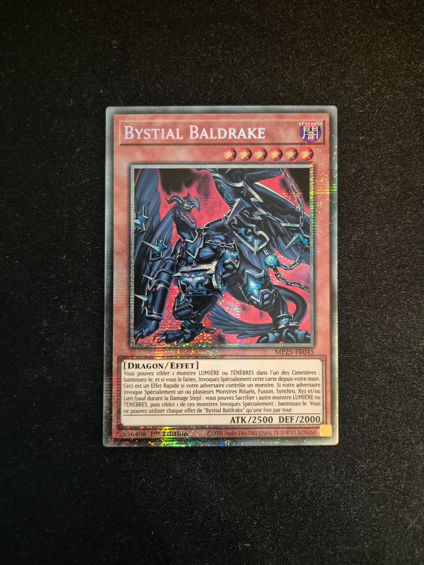 Carte Yu-Gi-Oh! Bystial Baldrake MP25-FR045 Starlight Rare