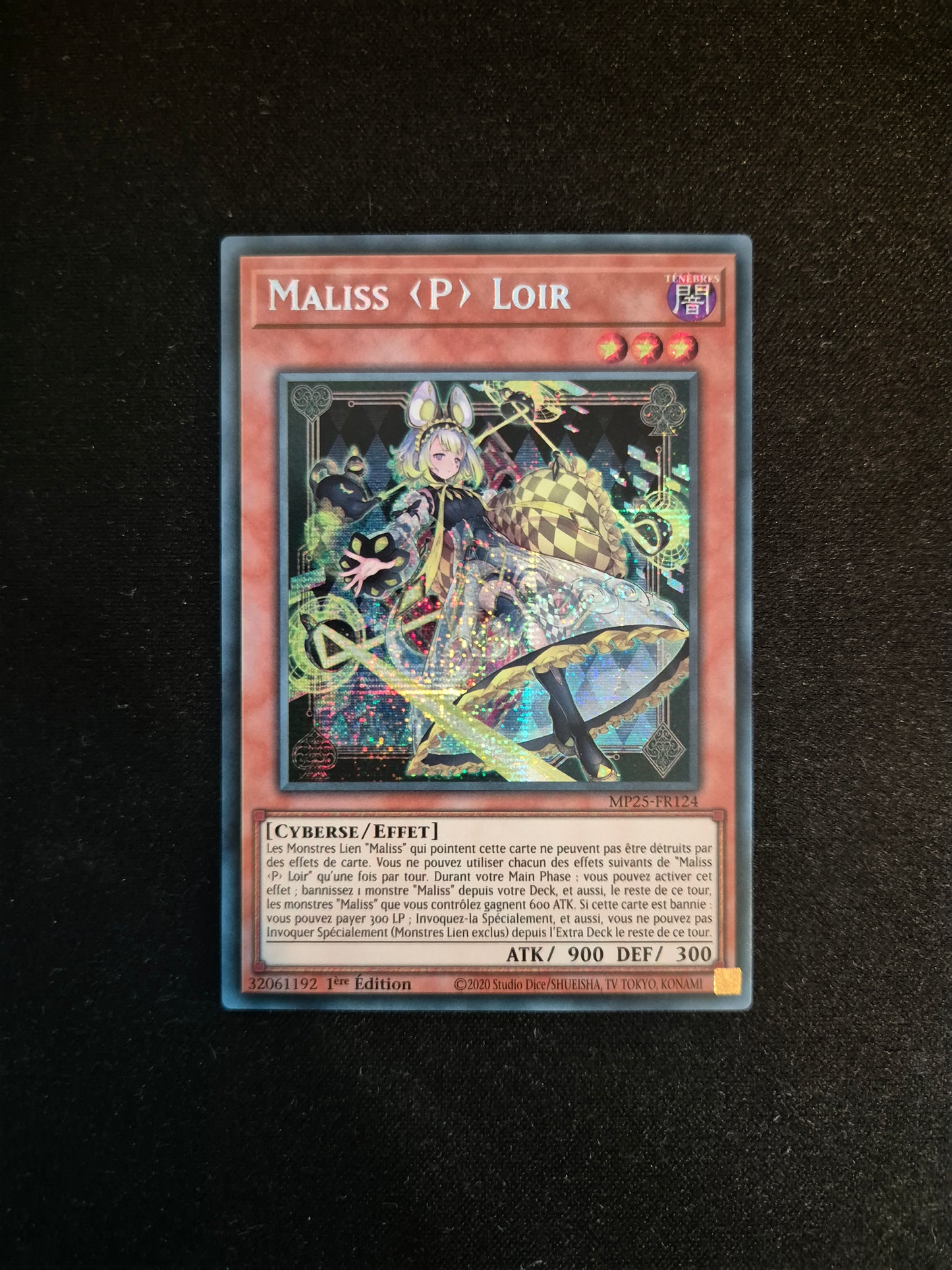 Carte Yu-Gi-Oh! Maliss <P> Loir MP25-FR124 Prismatique Secret Rare