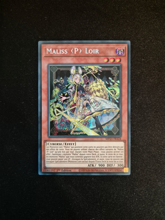 Carte Yu-Gi-Oh! Maliss <P> Loir MP25-FR124 Prismatique Secret Rare