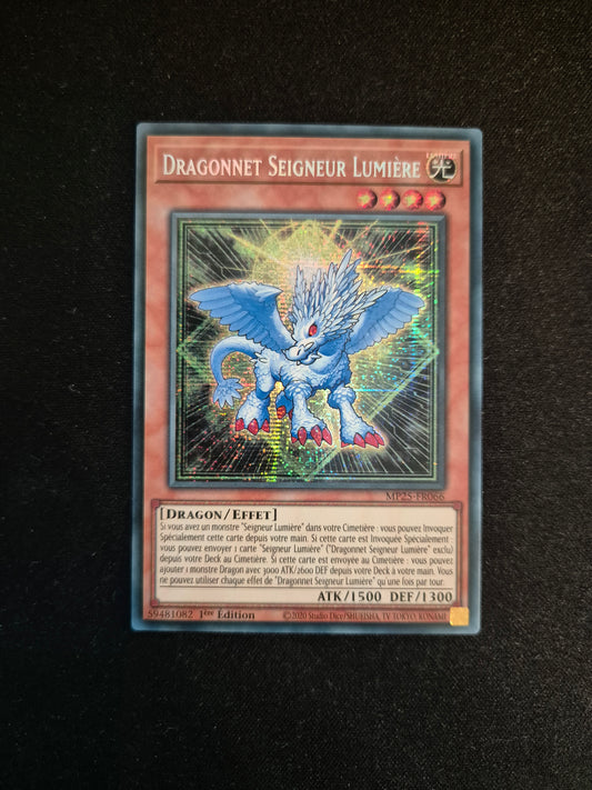 Carte Yu-Gi-Oh! Dragonnet Seigneur Lumière MP25-FR066 Prismatique Secret Rare