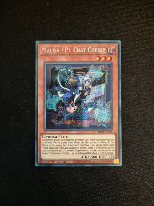 Carte Yu-Gi-Oh! Maliss <P> Chat Chessy MP25-FR123 Prismatique Secret Rare