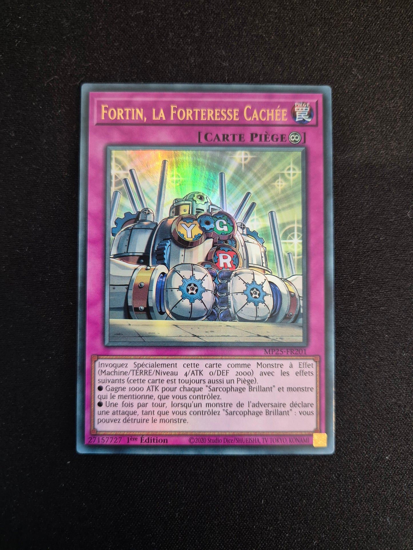 Carte Yu-Gi-Oh! Fortin La Forteresse Cachée MP25-FR201 Ultra Rare