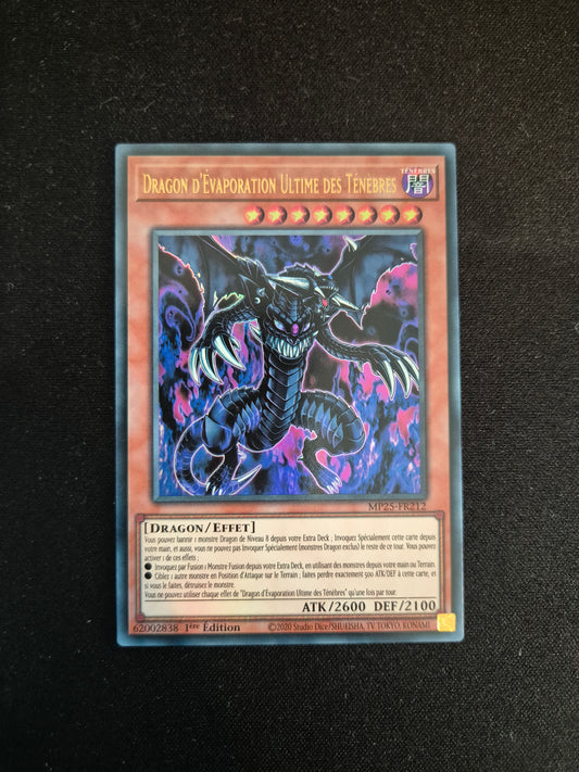 Carte Yu-Gi-Oh! Dragon d'Evaporation Ultime des Ténèbres MP25-FR212 Ultra Rare