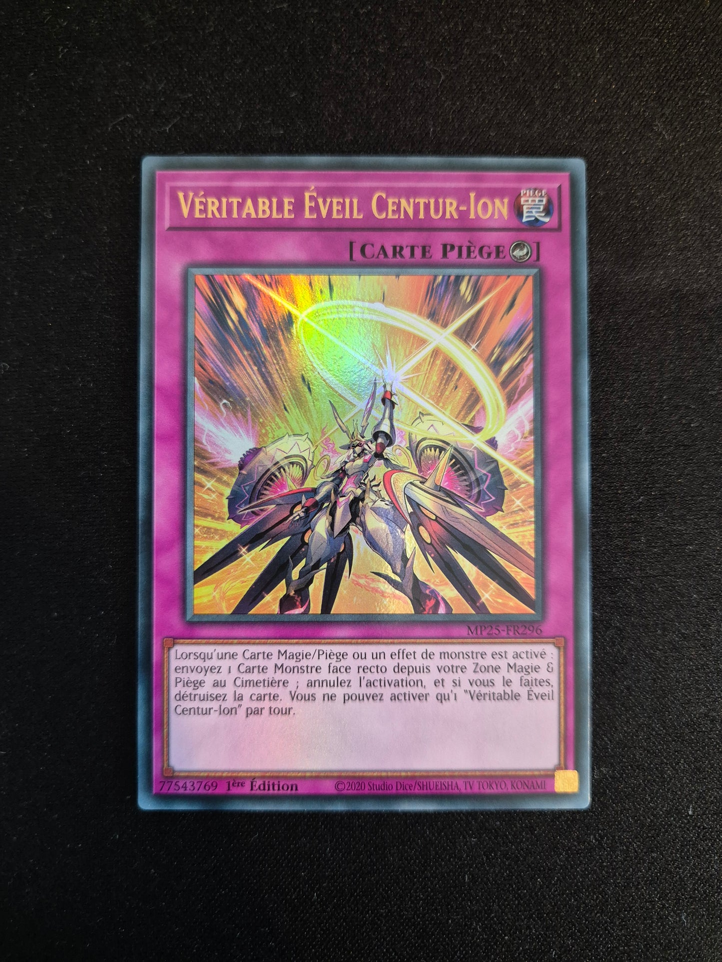 Carte Yu-Gi-Oh! Véritable Eveil Centur-Ion MP25-FR296 Ultra Rare