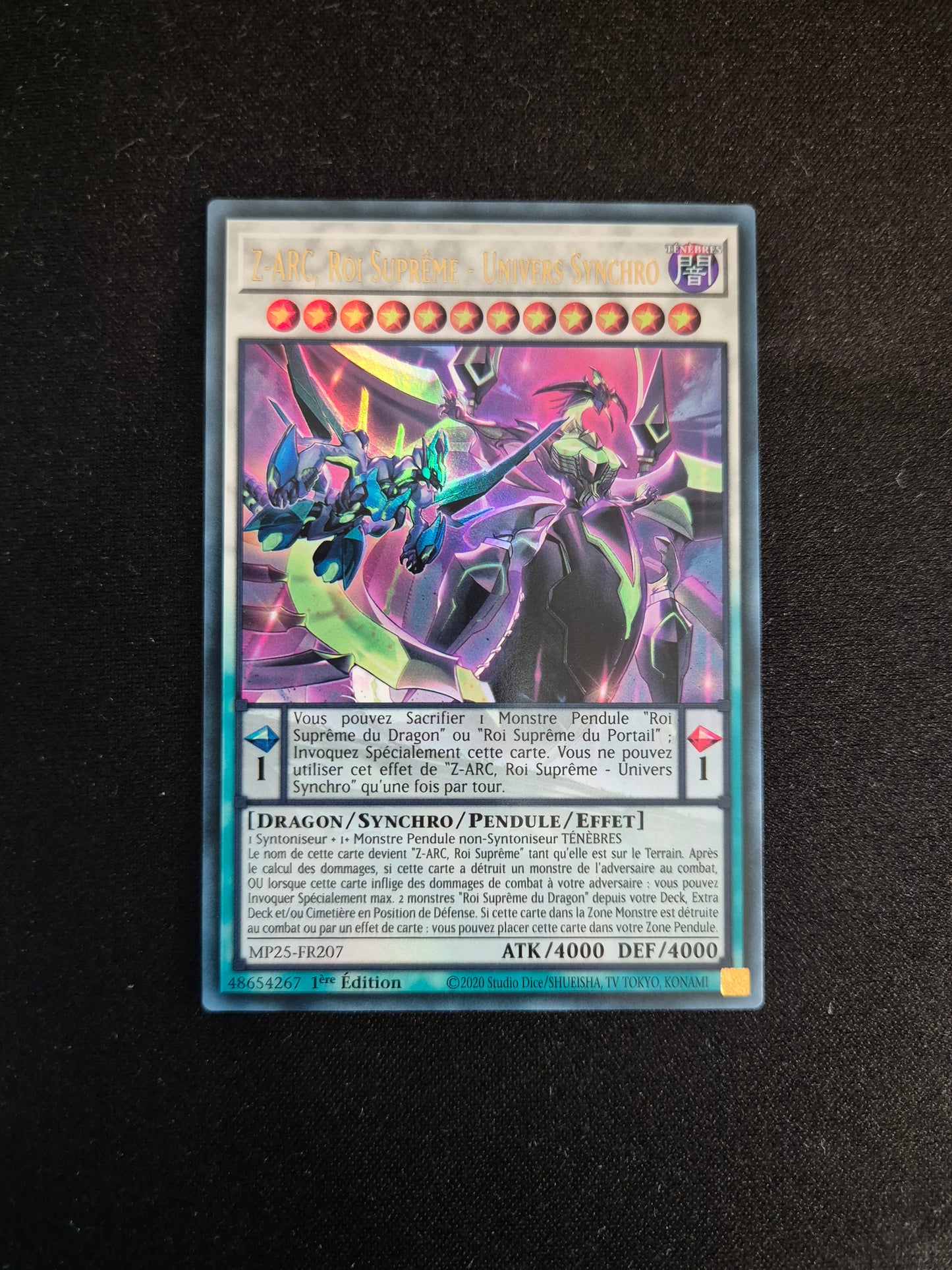 Carte Yu-Gi-Oh! Z-ARC Roi Suprême - Univers Synchro MP25-FR207 Ultra Rare