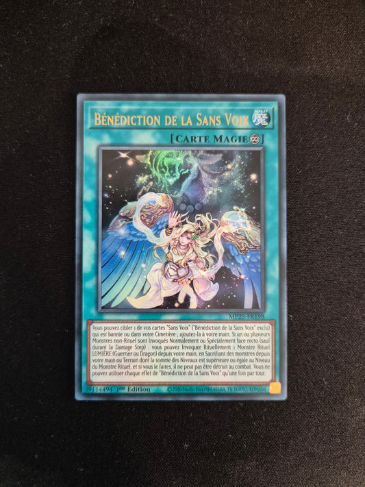 Carte Yu-Gi-Oh! Bénédiction de la Sans Voix MP25-FR198 Ultra Rare