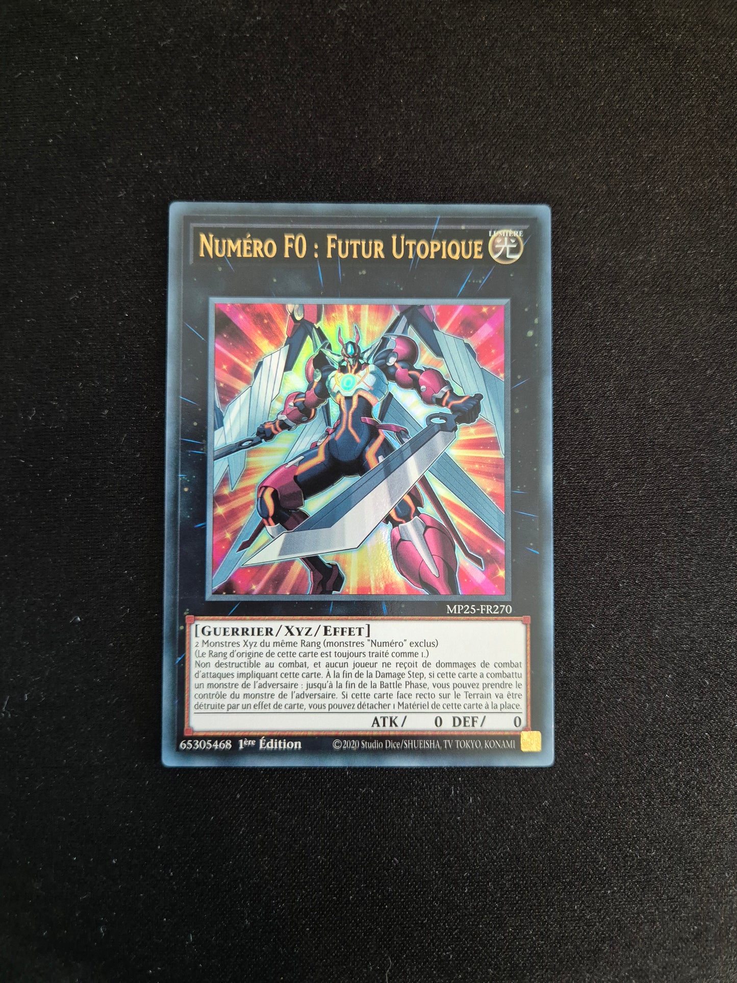 Carte Yu-Gi-Oh! Numéro F0 : Futur Utopique MP25-FR270 Ultra Rare
