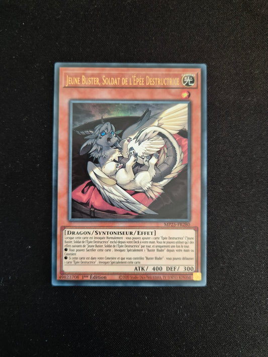 Carte Yu-Gi-Oh! Jeune Buster Soldat de l'Epée Destructrice MP25-FR280 Ultra Rare
