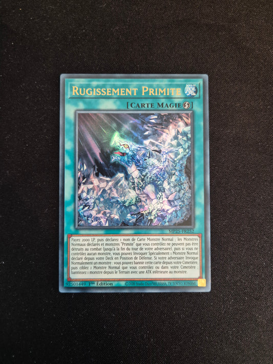 Carte Yu-Gi-Oh! Rugissement Primite MP25-FR252 Ultra Rare