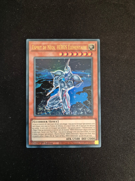 Carte Yu-Gi-Oh! Esprit de Néo Héros Élémentaire MP25-FR268 Ultra Rare