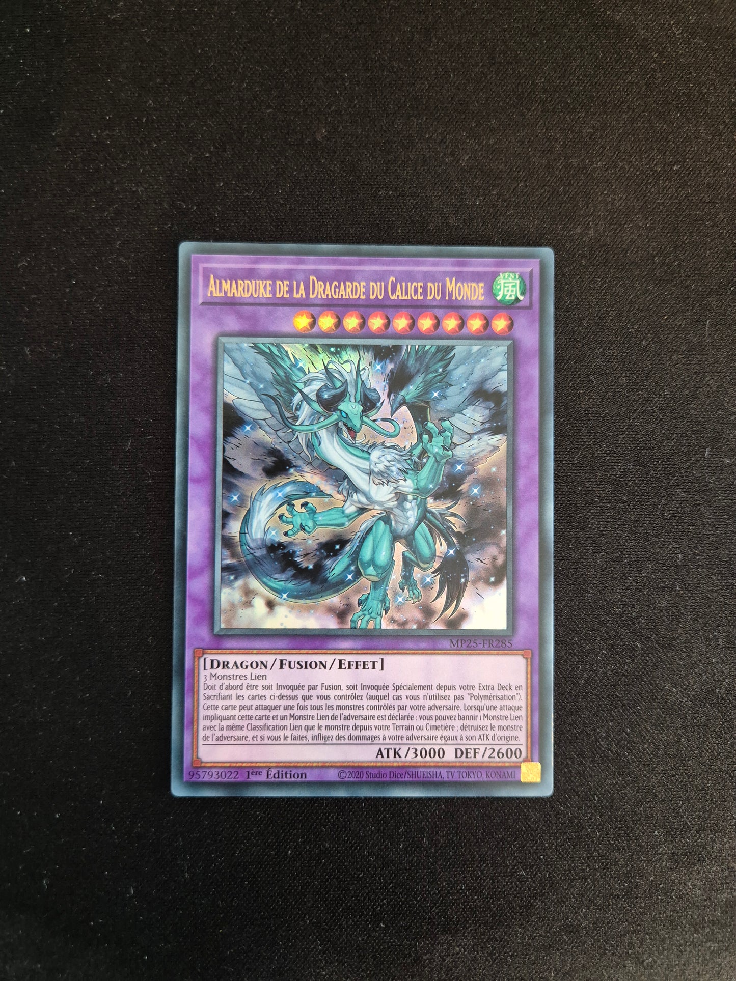 Carte Yu-Gi-Oh! Almarduke de la Dragarde du Calic du Monde MP25-FR285 Ultra Rare