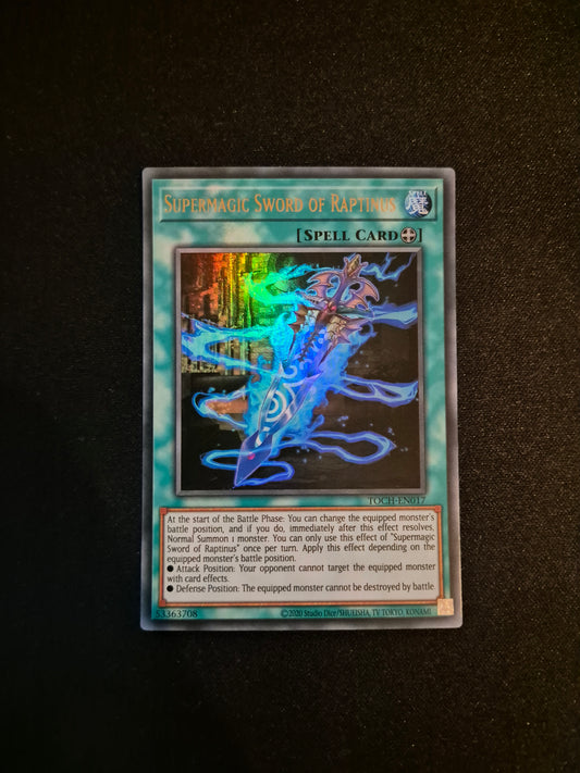 Carte Yu-Gi-Oh! Supermagic Sword of Raptinus TOCH-EN017 Ultra Rare