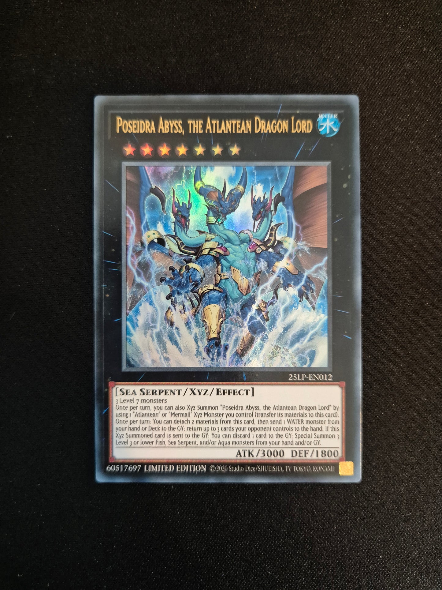 Carte Yu-Gi-Oh! Poseidra Abyss The Atlantean Dragon Lord 25LP-EN012 Ultra Rare