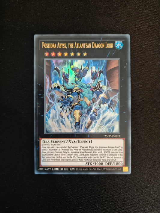 Carte Yu-Gi-Oh! Poseidra Abyss The Atlantean Dragon Lord 25LP-EN012 Ultra Rare