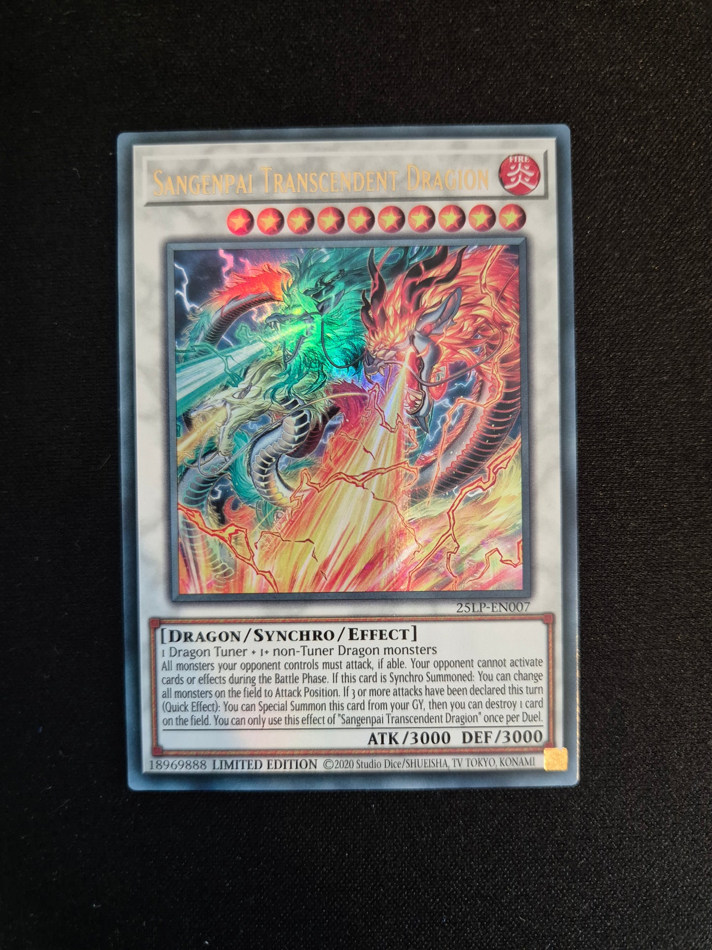 Carte Yu-Gi-Oh! Sangenpai Transcendent Dragion 25LP-EN007 Ultra Rare