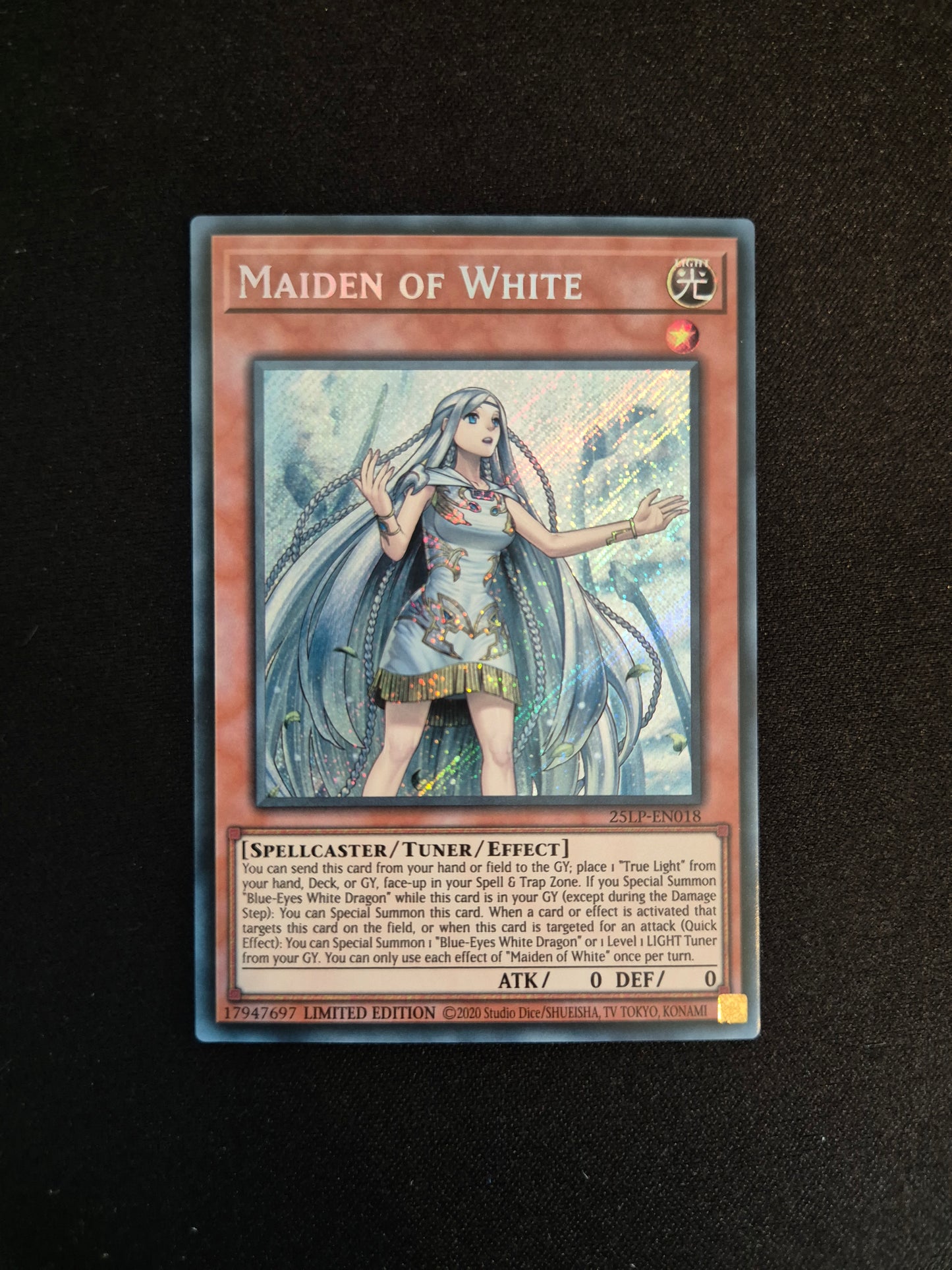 Carte Yu-Gi-Oh! Maiden of White 25LP-EN018 Secret Rare