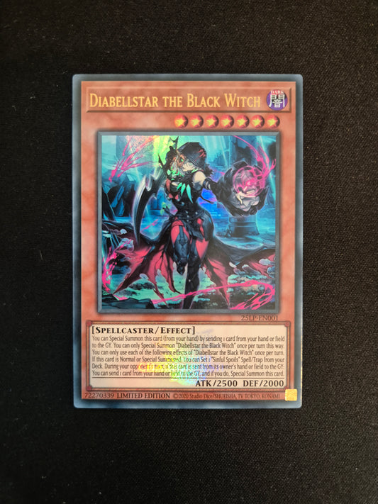 Carte Yu-Gi-Oh! Diabellstar The Black Witch 25LP-EN001 Ultra Rare Timbré Logo WC 2025