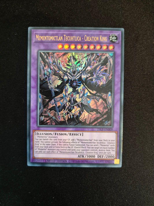 Carte Yu-Gi-Oh! Mementomictlan Tecuhtlica Creation King 25LP-EN009 Ultra Rare
