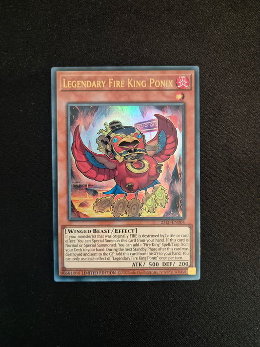 Carte Yu-Gi-Oh! Legendary Fire King Ponix 25LP-EN004 Ultra Rare