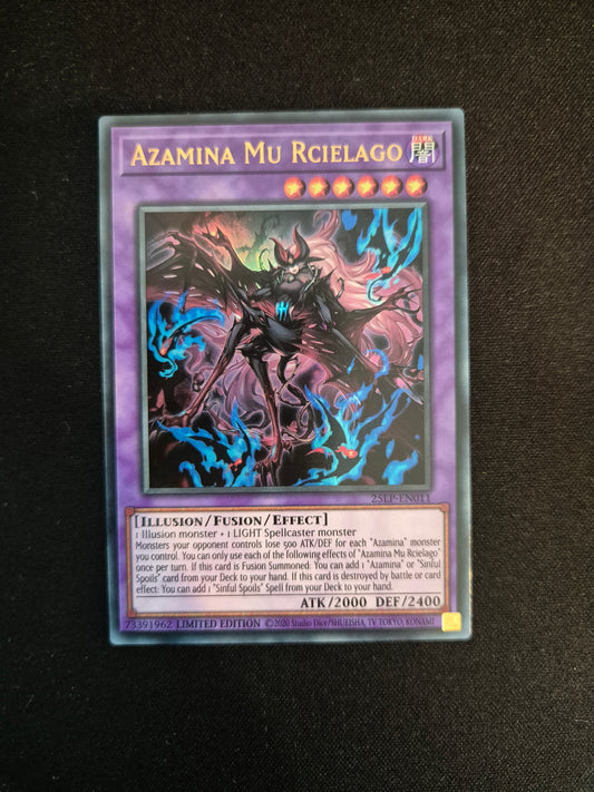 Carte Yu-Gi-Oh! Azamina Mu Rcielago 25LP-EN011 Ultra Rare