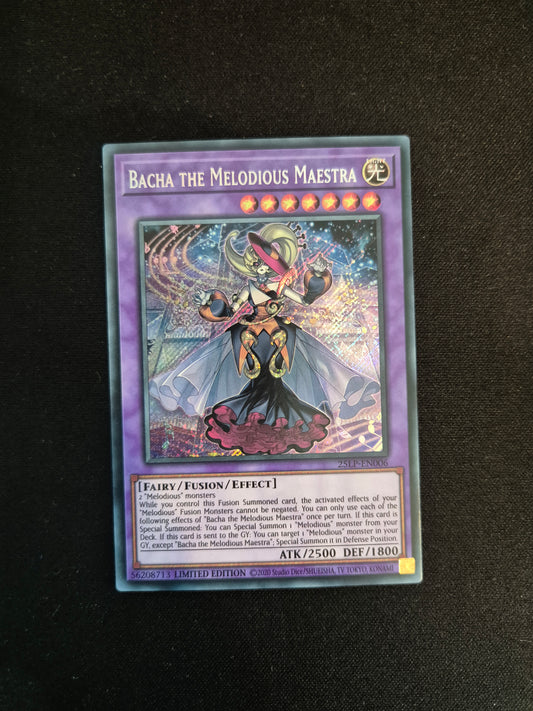 Carte Yu-Gi-Oh! Bacha The Melodious Maestra LP25-EN06 Secret Rare