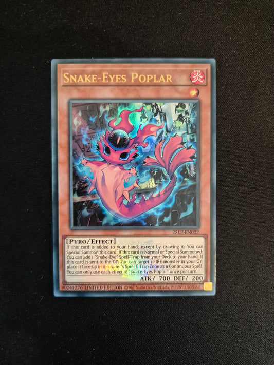 Carte Yu-Gi-Oh! Snake-Eyes Poplar LP25-EN02 Ultra Rare Timbré Logo WC 2025 Limited Edition