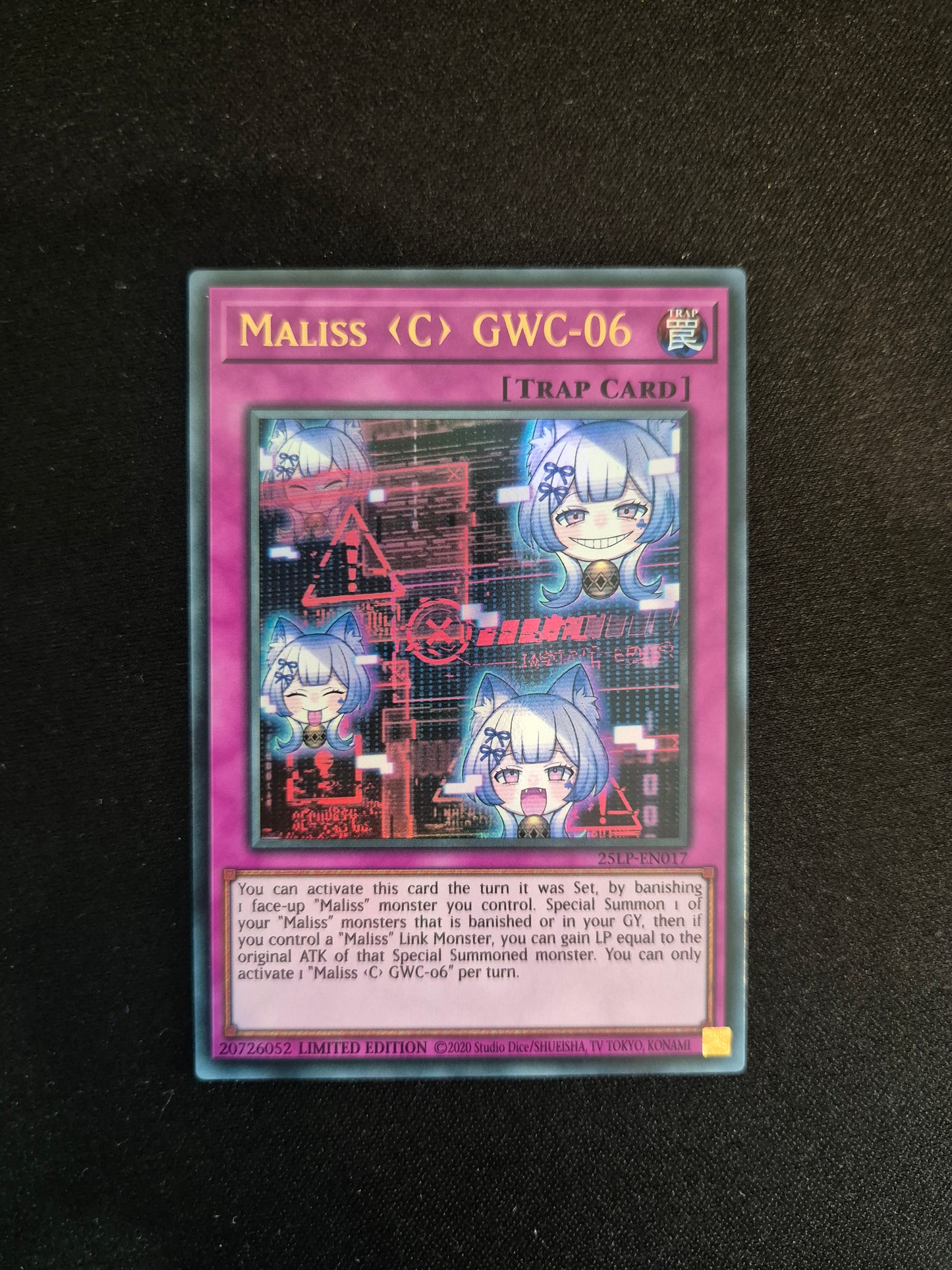 Carte Yu-Gi-Oh! Maliss C GWC-06 LP25-EN017 Ultra Rare
