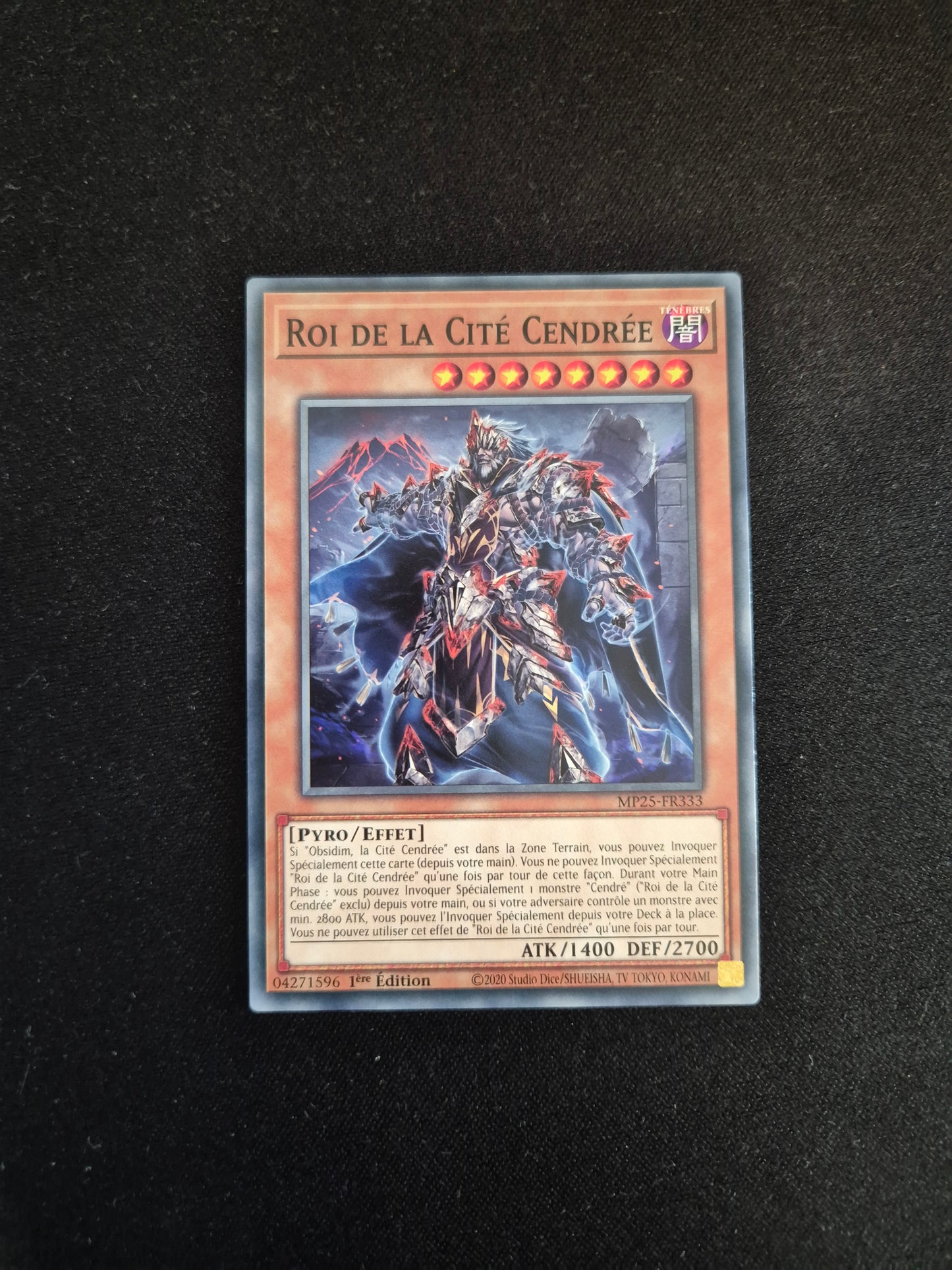 Carte Yu-Gi-Oh! Roi de la Cité Cendrée MP25-FR333