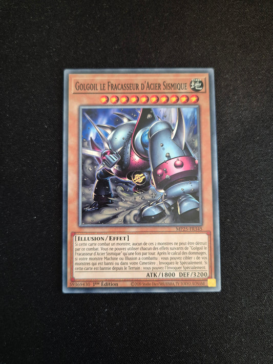 Carte Yu-Gi-Oh! Golgoil le Fracasseur d'Acier Sismique MP25-FR345
