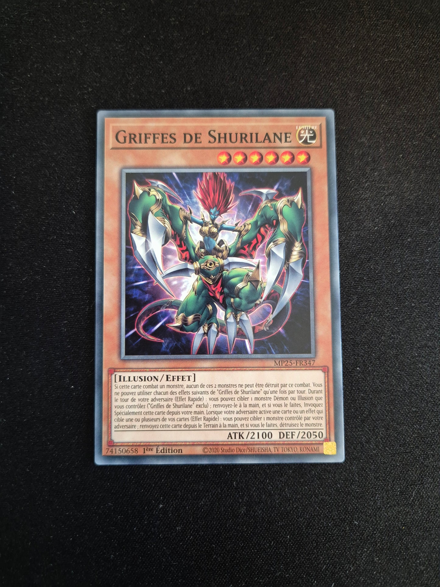 Carte Yu-Gi-Oh! Griffes de Shurilane MP25-FR347