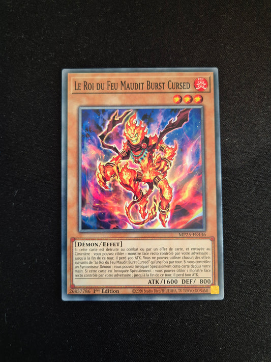 Carte Yu-Gi-Oh! Le roi du Feu Maudit Burst Cursed MP25-FR436