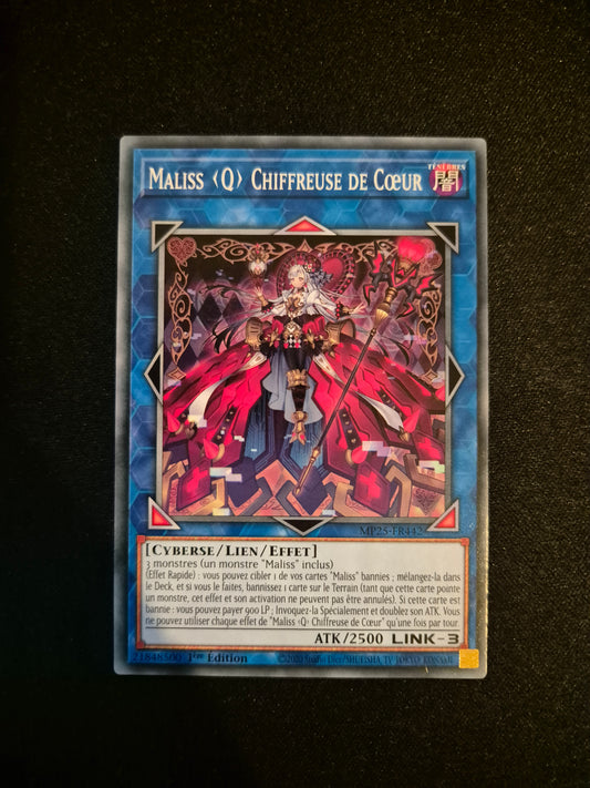 Carte Yu-Gi-Oh! Maliss Q Chiffreuse de Coeur MP25-FR442