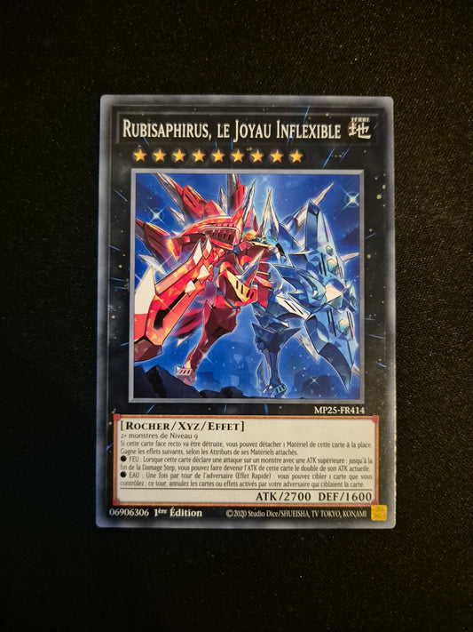 Carte Yu-Gi-Oh! Rubisaphirus Le Joyau Inflexible MP25-FR414