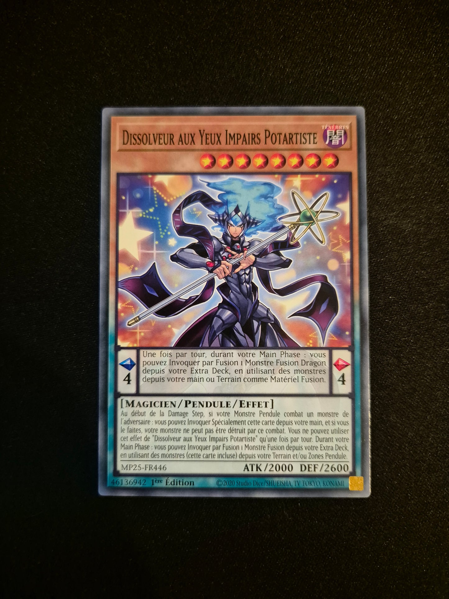 Carte Yu-Gi-Oh! Dissolveur Aux Yeux Impairs Potartiste MP25-FR446