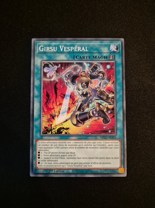 Carte Yu-Gi-Oh! Girsu Vespéral MP25-FR391
