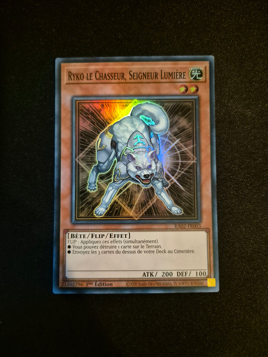 Carte Yu-Gi-Oh! Ryko le Chasseur Seigneur Lumière RA02-FR003 Super Rare