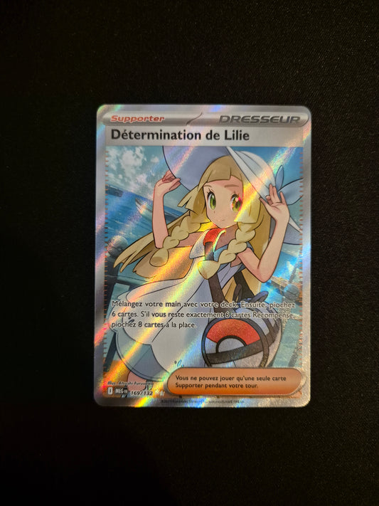 Carte Pokémon Détermination de Lilie Full Art 169/132 ME01 Méga-Évolution
