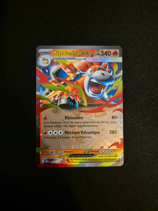 Carte Pokémon Méga-Camérupt EX 022/132  ME01 Méga-Évolution