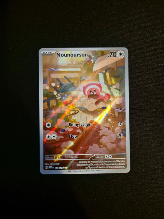 Carte Pokémon Nounourson Art Rare AR 154/132  ME01 Méga-Évolution